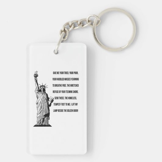 Freiheitsstatue Der neue Koloss Schlüsselanhänger (Rückseite)