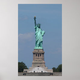 Freiheitsstatue des NYC | Schönes farbiges Foto Poster
