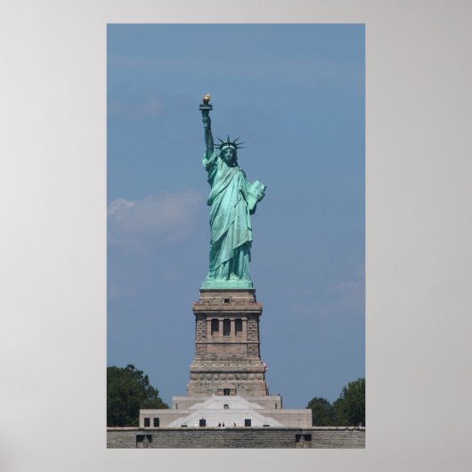Freiheitsstatue des NYC | Schönes farbiges Foto Poster (Vorne)