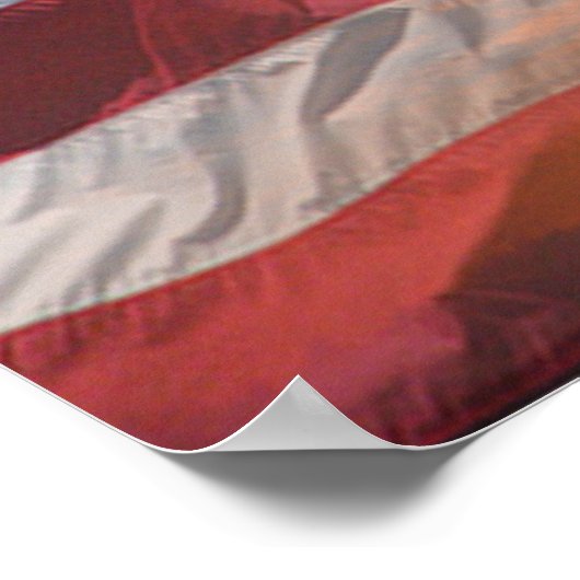 Freiheitsstatue des US-Flaggenplakats Poster (Ecke)