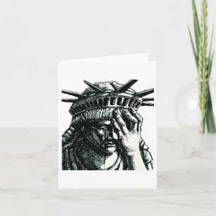 Freiheitsstatue, die gegen Trump Widerstand leiste Karte