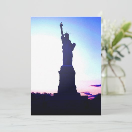 Freiheitsstatue Einladung (Stehend Vorderseite)