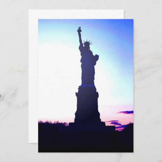 Freiheitsstatue Einladung (Vorne/Hinten)