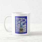 Freiheitsstatue, Ellis Island, New York Kaffeetasse (Links)