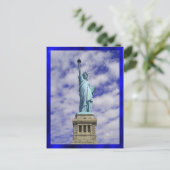 Freiheitsstatue, Ellis Island, New York Postkarte (Stehend Vorderseite)