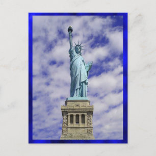 Freiheitsstatue, Ellis Island, New York Postkarte