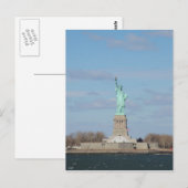 Freiheitsstatue Ellis Island Postkarte (Vorne/Hinten)