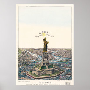 Freiheitsstatue erleuchtet die Welt Poster