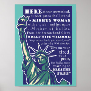 Freiheitsstatue, Exilmutter - Poster
