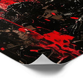 Freiheitsstatue Expressionist - kühne Kunst Poster (Ecke)