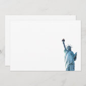 Freiheitsstatue Feiertagskarte (Vorne/Hinten)