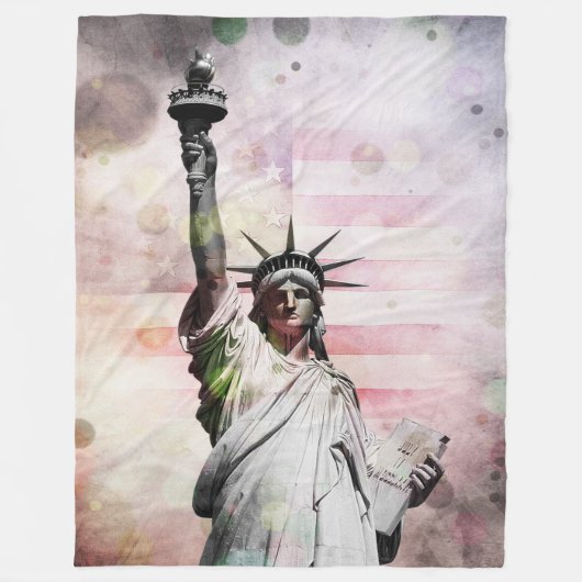 Freiheitsstatue Fleecedecke (Vorderseite)