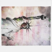 Freiheitsstatue Fleecedecke (Vorderseite (Horizontal))