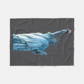 Freiheitsstatue fleecedecke (Vorderseite (Horizontal))