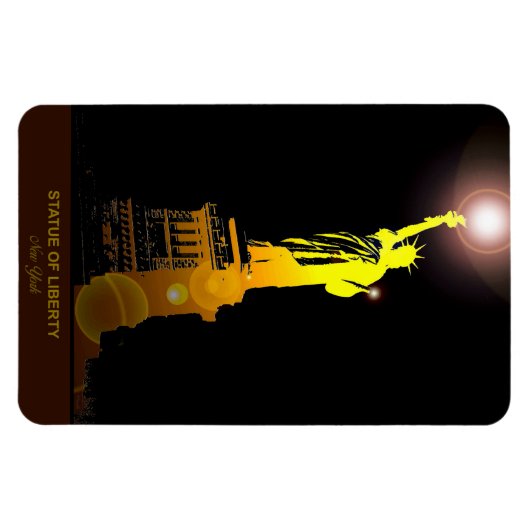 Freiheitsstatue Flexible Travel Magnet (Horizontal)