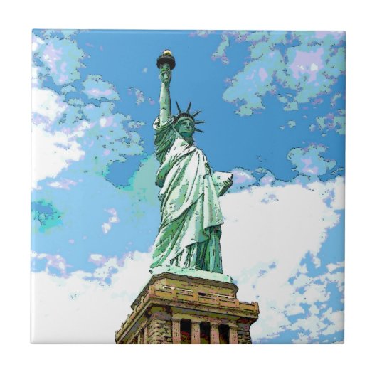 Freiheitsstatue Fliese (Vorderseite)