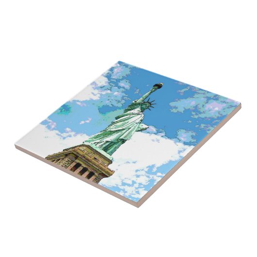 Freiheitsstatue Fliese (Seite)