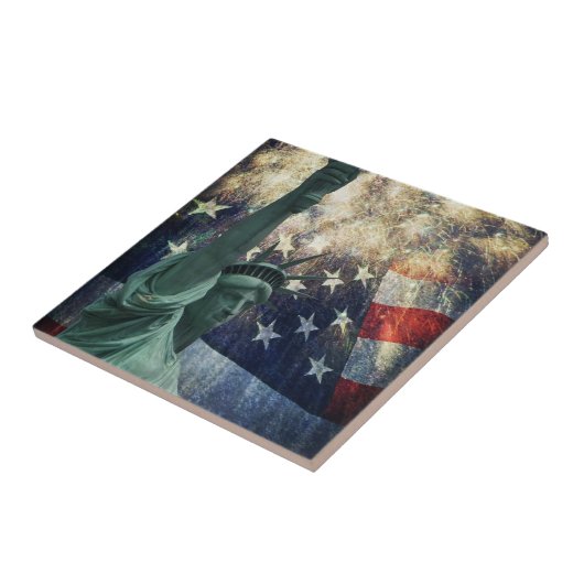 Freiheitsstatue Fliese (Seite)