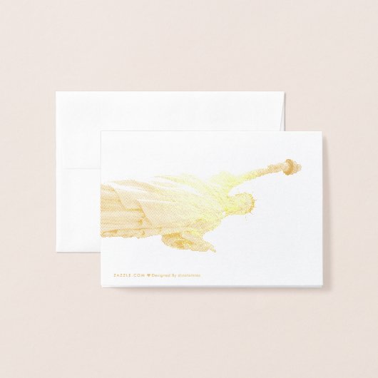 Freiheitsstatue Folienkarte (Rückseite mit Umschlag)