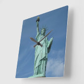 Freiheitsstatue - Foto Quadratische Wanduhr (Winkel)