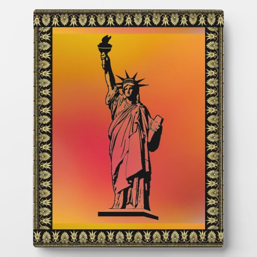 Freiheitsstatue Fotoplatte (Vorderseite)