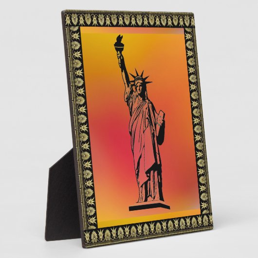 Freiheitsstatue Fotoplatte (Seite)