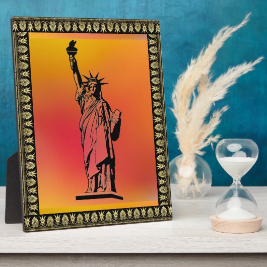 Freiheitsstatue Fotoplatte (Seite)