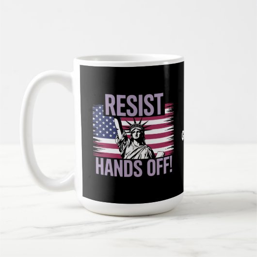 Freiheitsstatue für Protestwiderstände Kaffeetasse (Links)