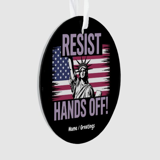Freiheitsstatue für Protestwiderstände Ornament (Vorderseite)