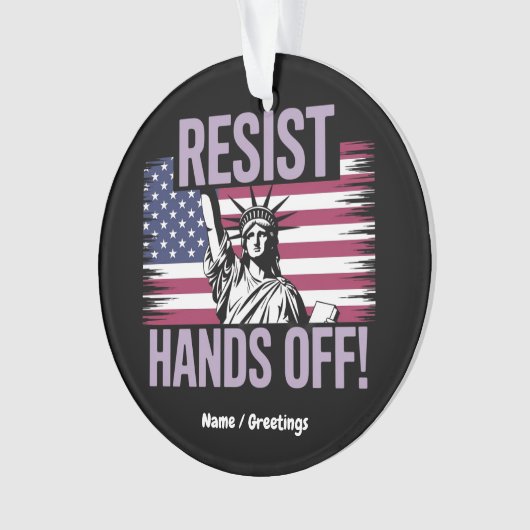 Freiheitsstatue für Protestwiderstände Ornament (Vorderseite)