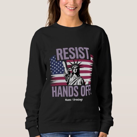 Freiheitsstatue für Protestwiderstände Sweatshirt (Vorderseite)