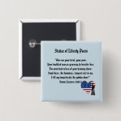 Freiheitsstatue Gedicht Button (Vorne & Hinten)