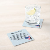 Freiheitsstatue Gedicht Rechteckiger Pappuntersetzer (Vor Ort)