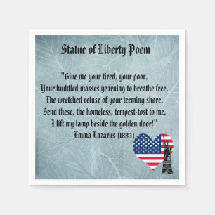 Freiheitsstatue Gedicht Serviette