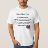 Freiheitsstatue Gedicht T-Shirt (Vorderseite)
