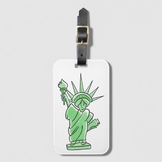 Freiheitsstatue Gepäckanhänger (Vorderseite Vertikal)