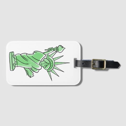 Freiheitsstatue Gepäckanhänger (Vorderseite (Horizontal))