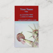 Freiheitsstatue Gerechtigkeits-Visitenkarte Visitenkarte (Rückseite)