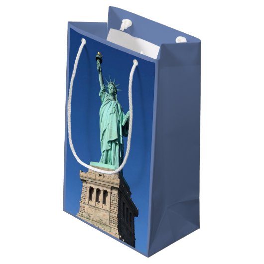 "Freiheitsstatue" Geschenk-Tasche Kleine Geschenktüte (Rückseite Schrägansicht)