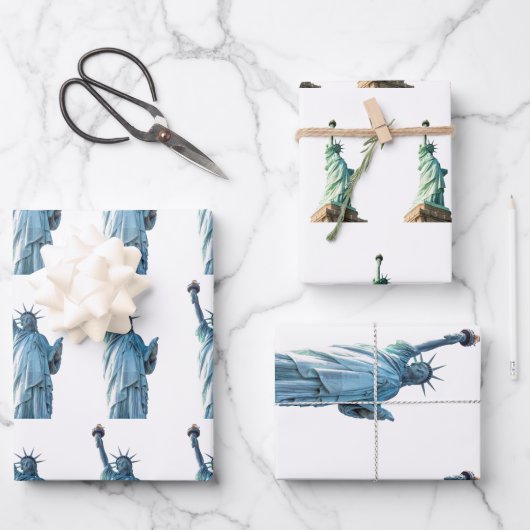 Freiheitsstatue Geschenkpapier Set (Vorderseite)