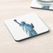 Freiheitsstatue Getränkeuntersetzer (Linke Seite)