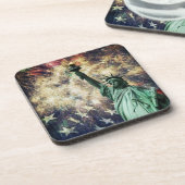 Freiheitsstatue Getränkeuntersetzer (Linke Seite)