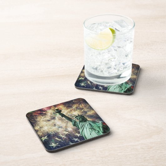 Freiheitsstatue Getränkeuntersetzer (Rechte Seite)