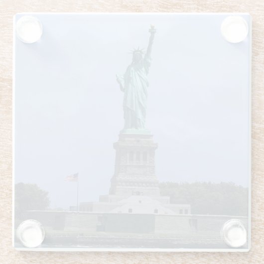 Freiheitsstatue Glasuntersetzer (Rückseite)
