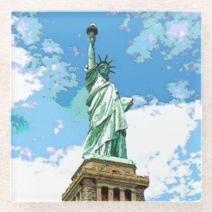 Freiheitsstatue Glasuntersetzer