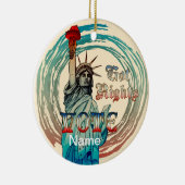 Freiheitsstatue Got Keramik Ornament (Rechts)