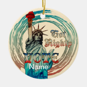 Freiheitsstatue Got Rights Schmuck Keramik Ornament