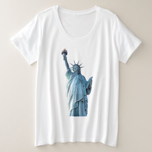 Freiheitsstatue Große Größe T-Shirt (Design vorne)