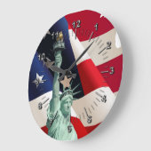 Freiheitsstatue Große Wanduhr (Winkel)