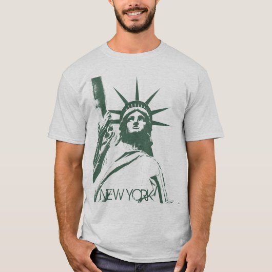 Freiheitsstatue grundlegenden T - Shirt T - (Vorderseite)